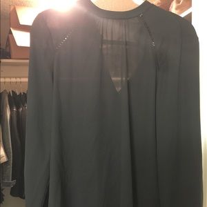 Black long sleeve blouse